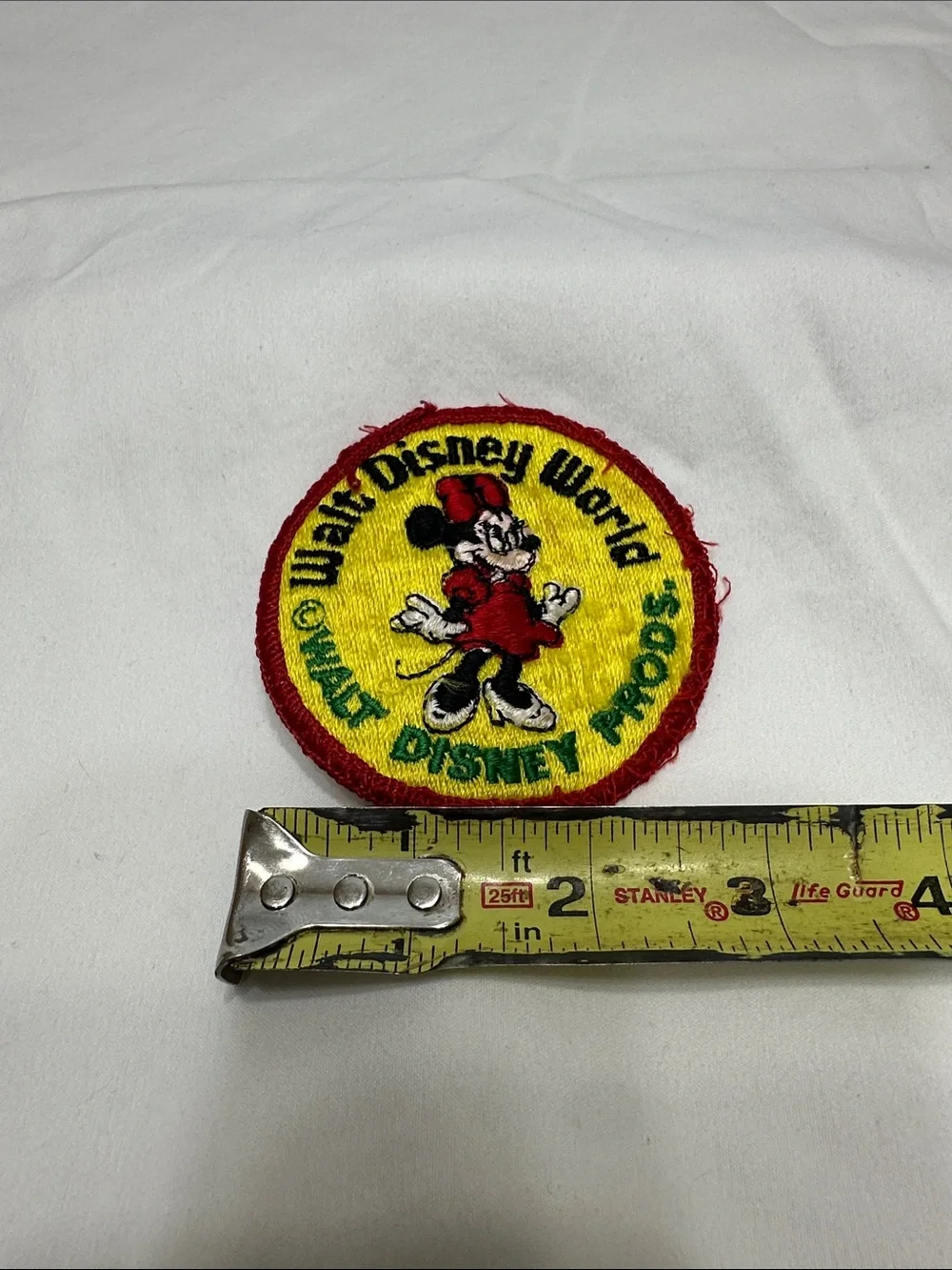 Disney Minnie Mouse Yellow and Red Embroidered Patch